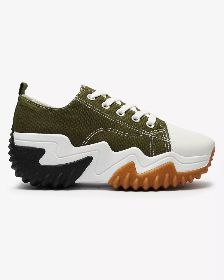 Damen grüne Plateau-Sportschuhe Nacarry - Footwear