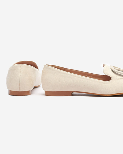 Damen Mokassins mit Ecru-Verzierung Jeterika - Schuhe