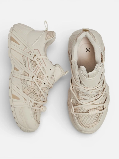 Aurora Beige Synthetische Sportliche Damen-Sneakers für den Sommer