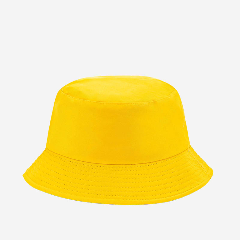 Wendbarer Fischerhut für Damen in Gelb und Schwarz - Accessoires