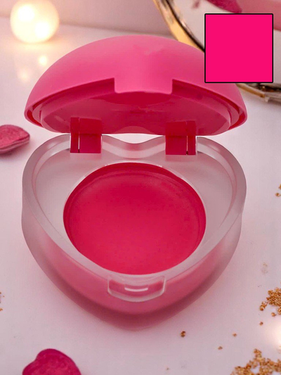 2-in-1 Lippenstift und Rouge in einem herzförmigen Tiegel Magenta