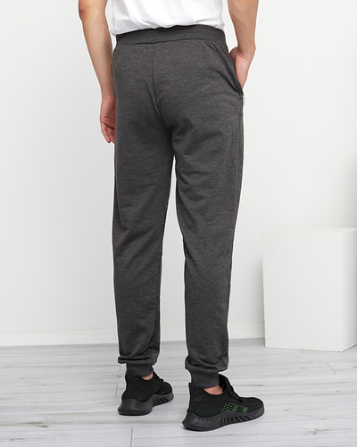 Dunkelgraue Herren-Jogginghose mit Taschen - Kleidung