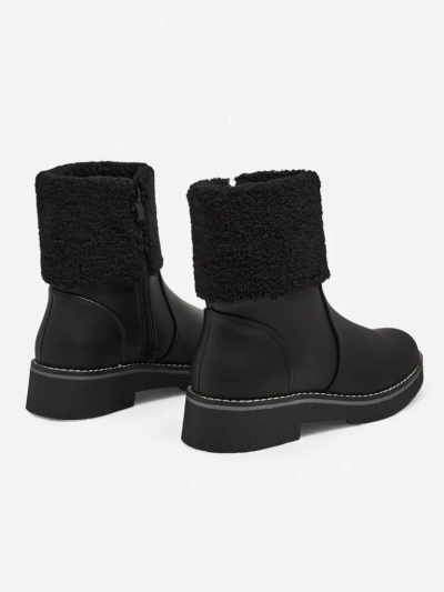 Luna Damenstiefeletten Schwarz Leder Elegant für den Winter