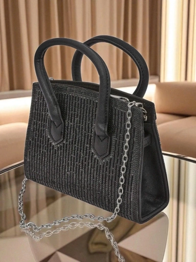 Royalfashion Damen Clutch Handtasche mit Zirkonia Seren Voux