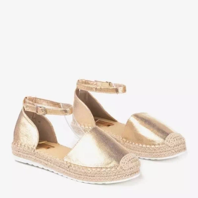 Золоті жіночі еспадрили на платформі Citiva - Взуття 1