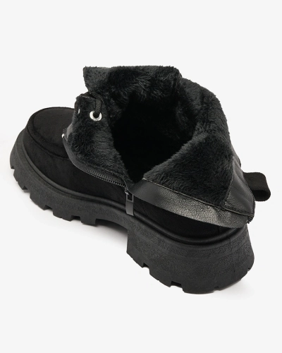 Royalfashion Schwarz Damen Schnürstiefel Oroccar