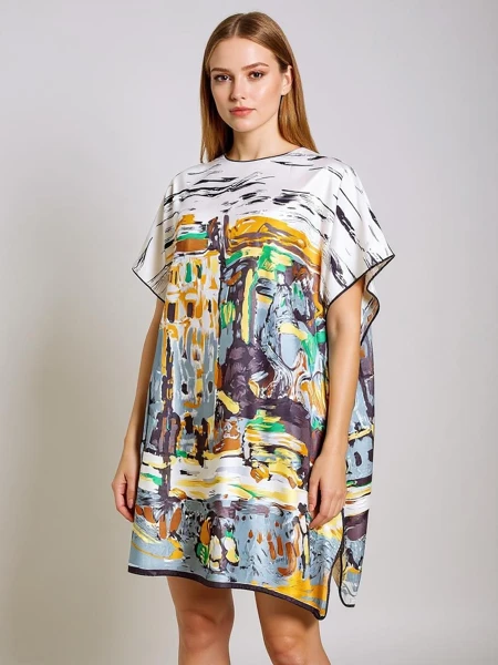 Pareo-Kleid Kalypso Royalfashion, mehrfarbig knielang, universell