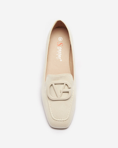 Damen Mokassins mit Ecru-Verzierung Jeterika - Schuhe
