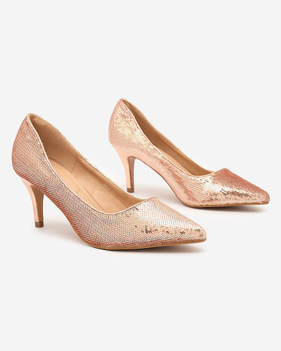 Royalfashion Damen Pailletten-Pumps Arretoe