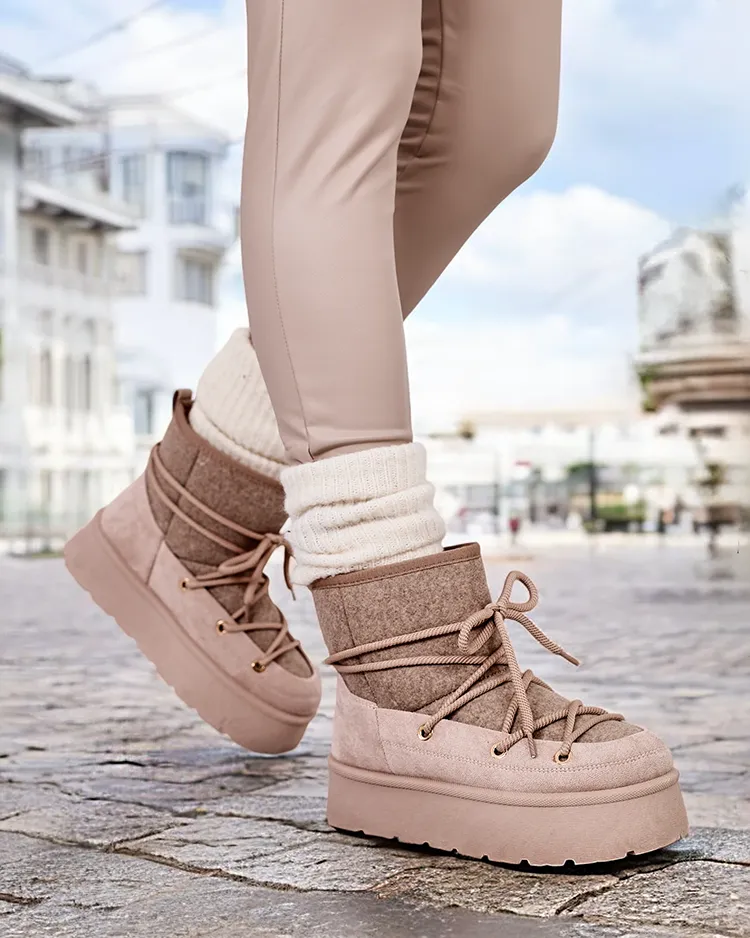 Royalfashion Damen-Schnürstiefel Filori