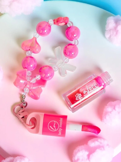Lippenbalsam für Kinder mit Armband Himbeere