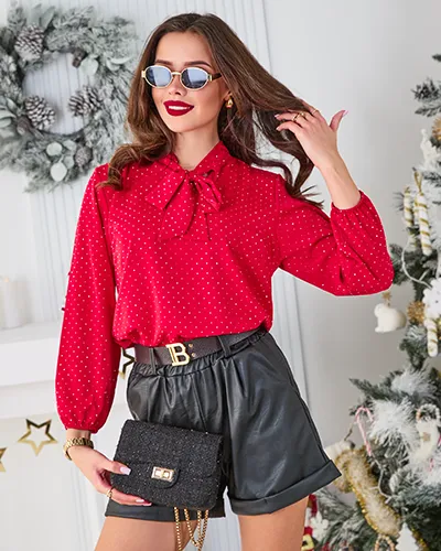 Royalfashion Жіноча сорочка з камінцями