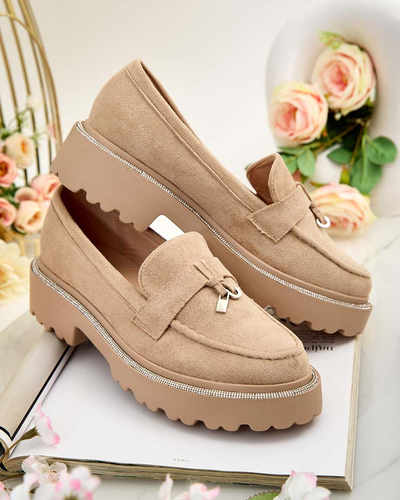 Royalfashion Damen Mokassins mit Zirkonen Ali