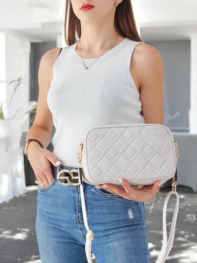 Royalfashion Kleine gesteppte Handtasche für Frauen aus ökologischem Leder