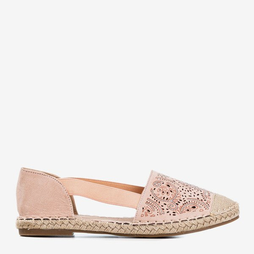 Рожеві відкриті еспадрільї Россінії - взуття