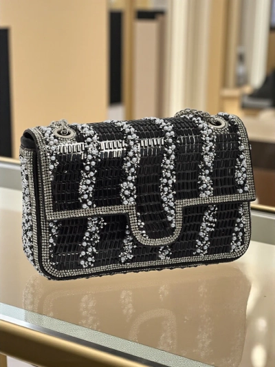 Zyora Damen-Clutch mit Zirkonia-Steinen