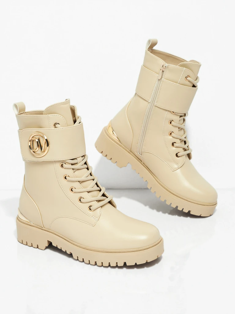 Damen Worker Boots mit Verzierungen Lorice