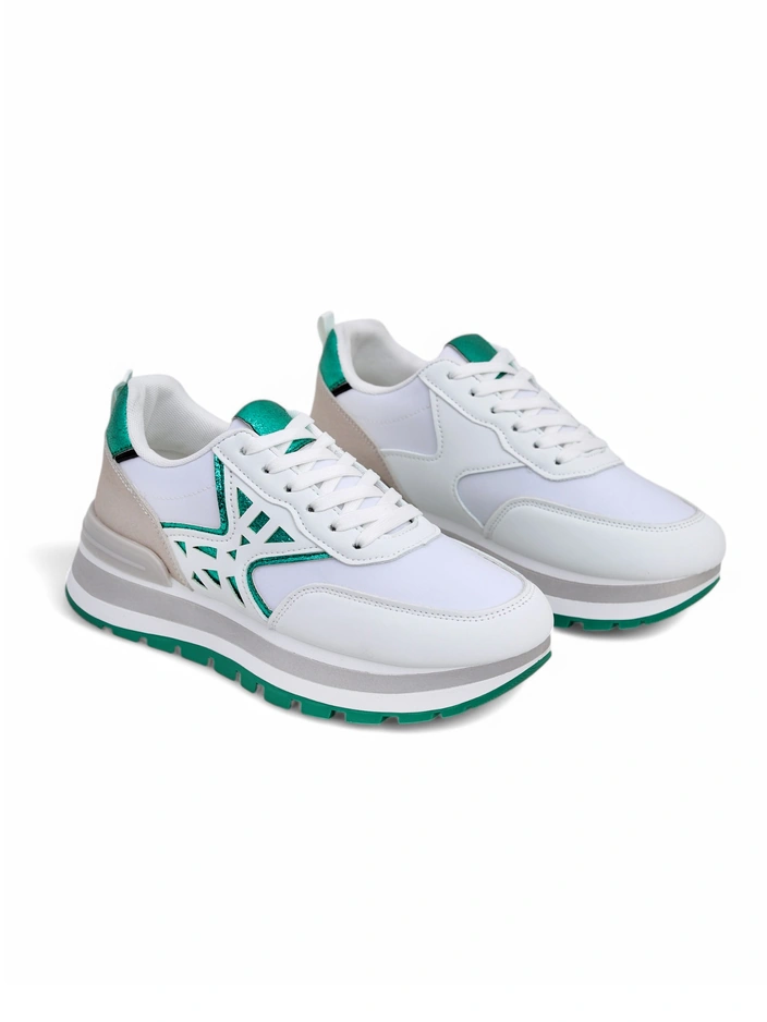 Royalfashion Damen Sneakers mit Glitzersehen