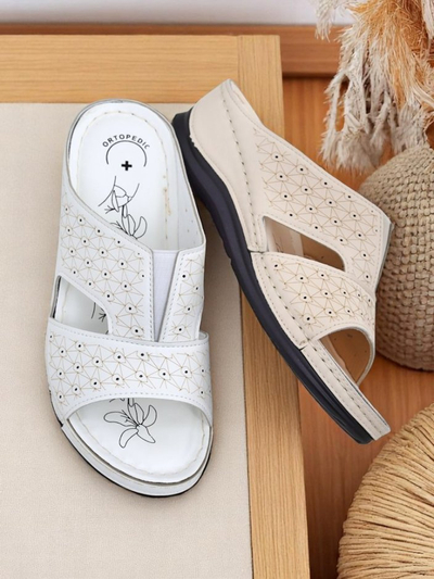 Royalfashion Damen Pantoletten mit dicker Sohle Nova Step