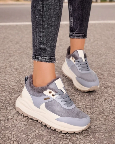 Royalfashion Women's Ruffi Insulated Sneakers