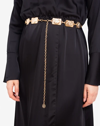Royalfashion Damen dekorativer Metallgürtel