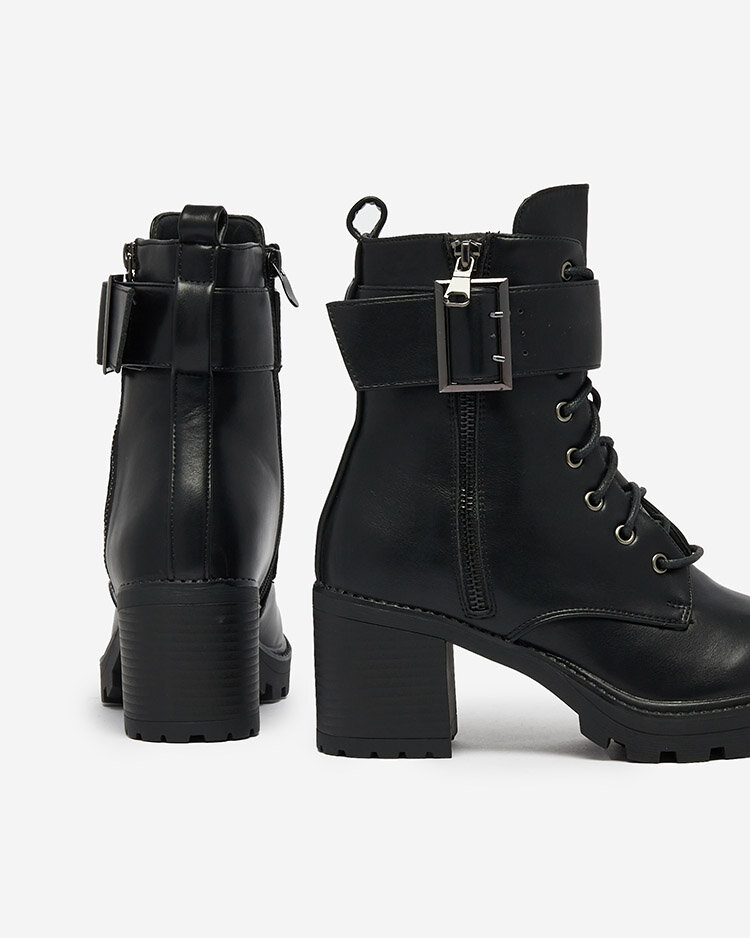 Royalfashion Black Cacelin Stiletto Boots