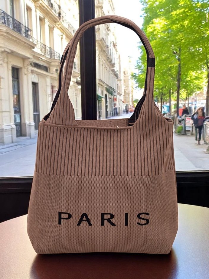 Royalfashion Damen Stoffhandtasche Paris Style Life