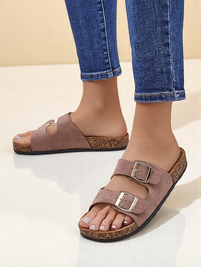 Royalfashion Damensandalen mit Schnallen Foumy