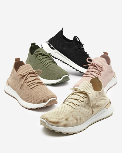 OUTLET Sportschuhe aus beigefarbenem Stoff für Damen Erina - Schuhe