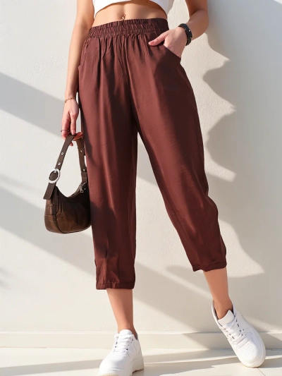 Royalfashion Gerade Damenstoffhose 7/8