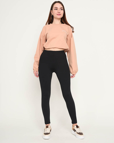 Schwarze Damen-Leggings - Kleidung