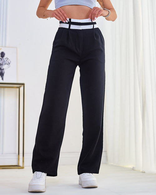 Жіночі широкі штани з тканини Royalfashion