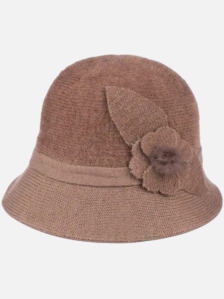 Капелюх жіночий котелок з оздобою Pearl Belle