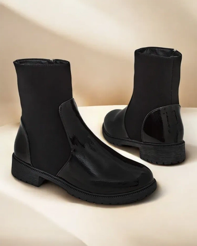 Royalfashion Klassische Damenstiefel Romig