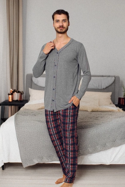 Royalfashion Herren Baumwoll Pyjamas