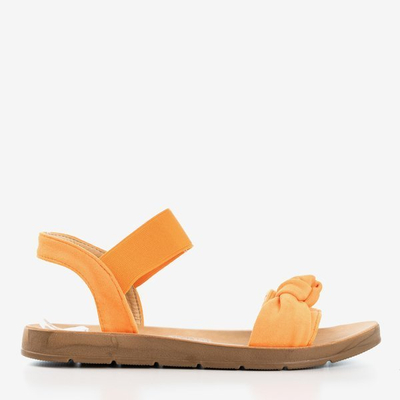 Neonorange rötliche Sandalen - Schuhe 1