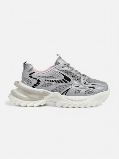Royalfashion Damen sporty Sneakers auf einer dickeren Sohle Annete