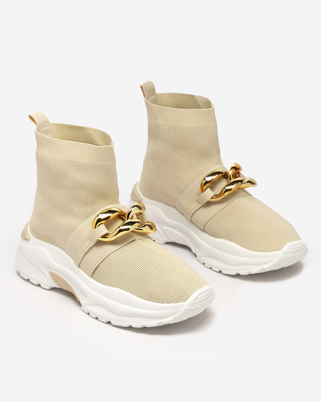 High Deveris Beige Sneaker für Damen - Schuhe