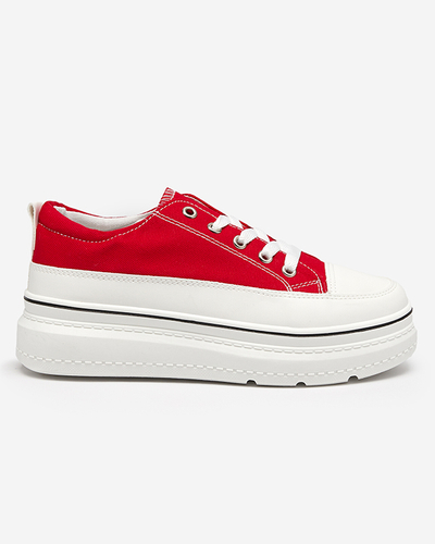 OUTLET Rote Damensneaker auf der Veritar-Plattform - Schuhe