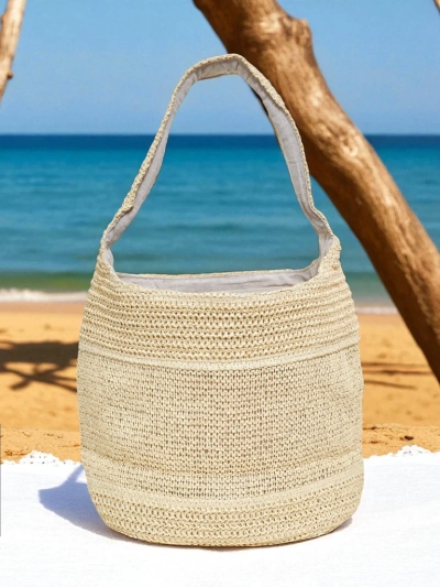 Royalfashion Große Strohtasche für Damen Marella Natura