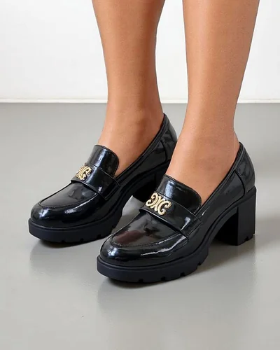 Royalfashion Damen-High Heels Mokassins Blascos