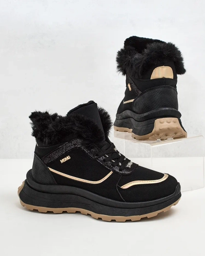 Royalfashion Warmed women's sneakers with fur Mofell