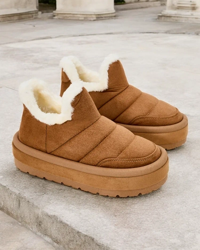 Royalfashion Damen Zoeno kurze Stiefel a'la Schneestiefel