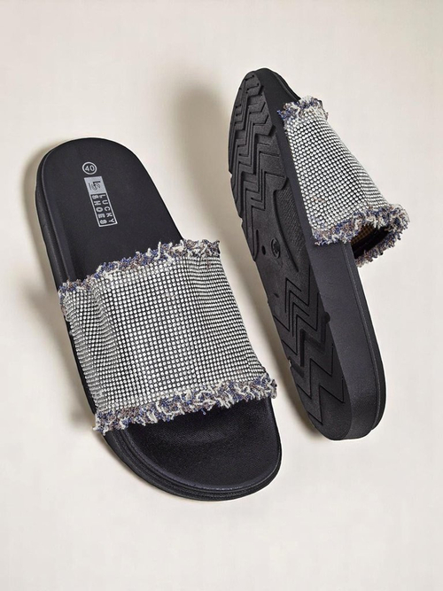 Royalfashion Жіночі шльопанці на плоскій підошві SparkleWalk