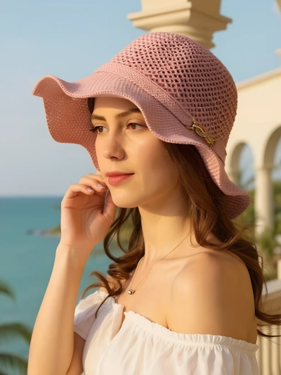 Royalfashion Damenhut mit welliger Krempe Wave Breeze