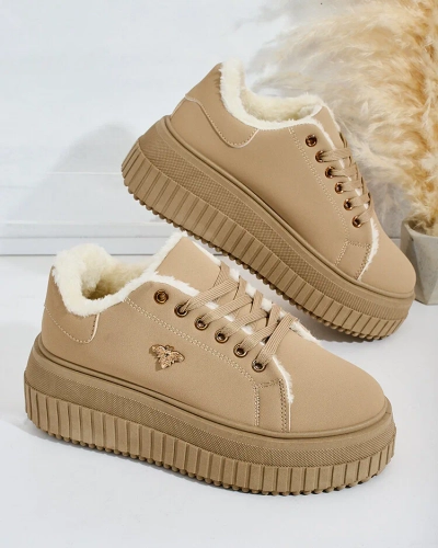 Royalfashion Warmed women's sneakers with fur Noxu