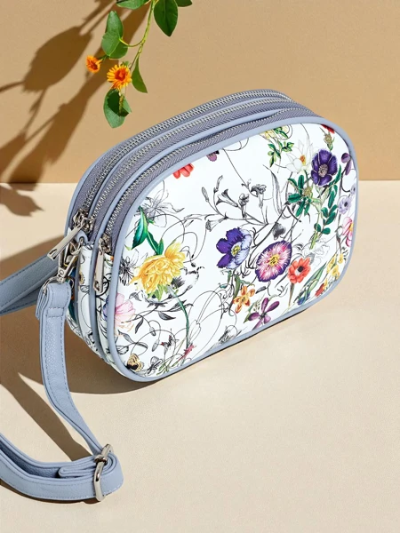 Royalfashion Kleine Damenhandtasche aus Ökoleder Floriana