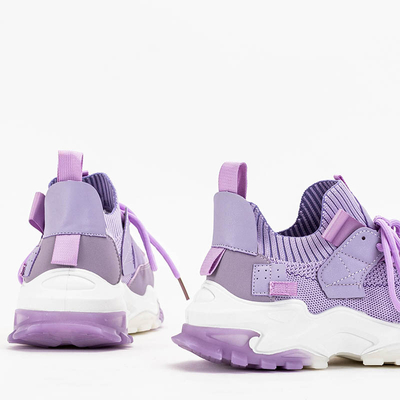 Violette Damen Sportschuhe Sneakers Olitax - Schuhe