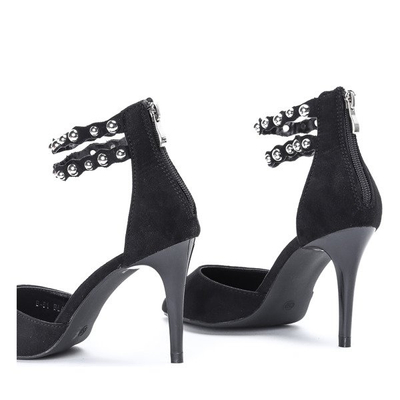 Schwarze High Heels mit dekorativer Schnalle Dayene - Footwear