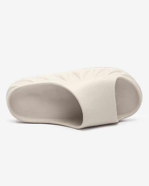 Світло-сірі жіночі шльопанці Derika